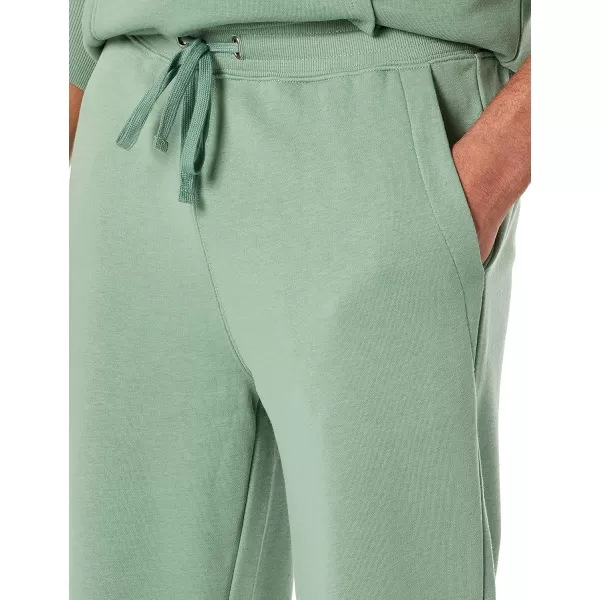 imageAmazon Essentials Mens Jogger Pants Casual Relaxed Fit Lightweight French Terry Available in Big ampamp TallSage Green