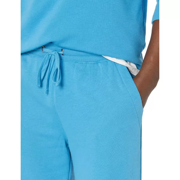 imageAmazon Essentials Mens Jogger Pants Casual Relaxed Fit Lightweight French Terry Available in Big ampamp TallTurquoise Blue