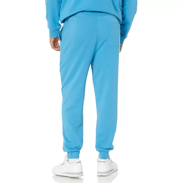 imageAmazon Essentials Mens Jogger Pants Casual Relaxed Fit Lightweight French Terry Available in Big ampamp TallTurquoise Blue