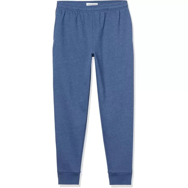 imageAmazon Essentials Mens Joggers Sweatpants Fleece Comfortable FitBlue Heather