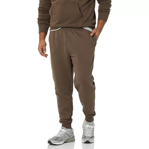 imageAmazon Essentials Mens Joggers Sweatpants Fleece Comfortable FitMedium Brown