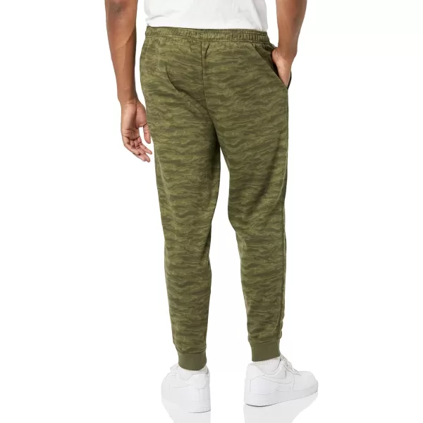 imageAmazon Essentials Mens Joggers Sweatpants Fleece Comfortable FitOlive Camo