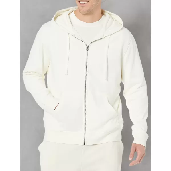 imageAmazon Essentials Mens LongSleeve French Terry FullZip Hoodie Available in Big ampamp TallEggshell White