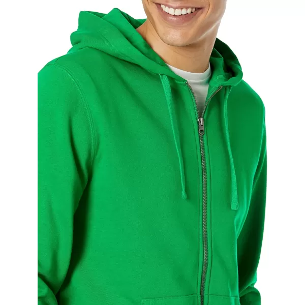 imageAmazon Essentials Mens LongSleeve French Terry FullZip Hoodie Available in Big ampamp TallGreen