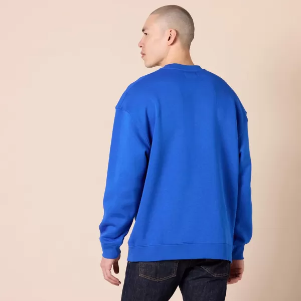 imageAmazon Essentials Mens OversizedFit Crewneck Sweatshirt Available in Big ampamp TallBright Blue