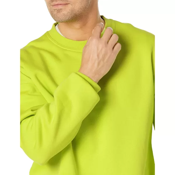 imageAmazon Essentials Mens OversizedFit Crewneck Sweatshirt Available in Big ampamp TallLime Green