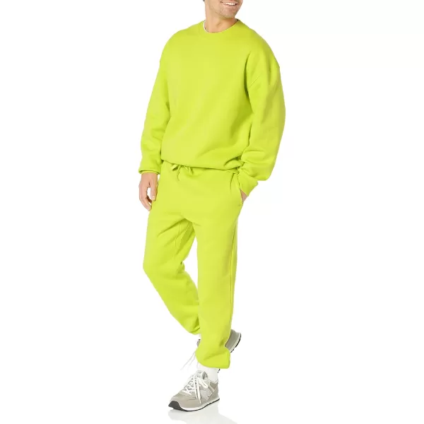 imageAmazon Essentials Mens OversizedFit Crewneck Sweatshirt Available in Big ampamp TallLime Green