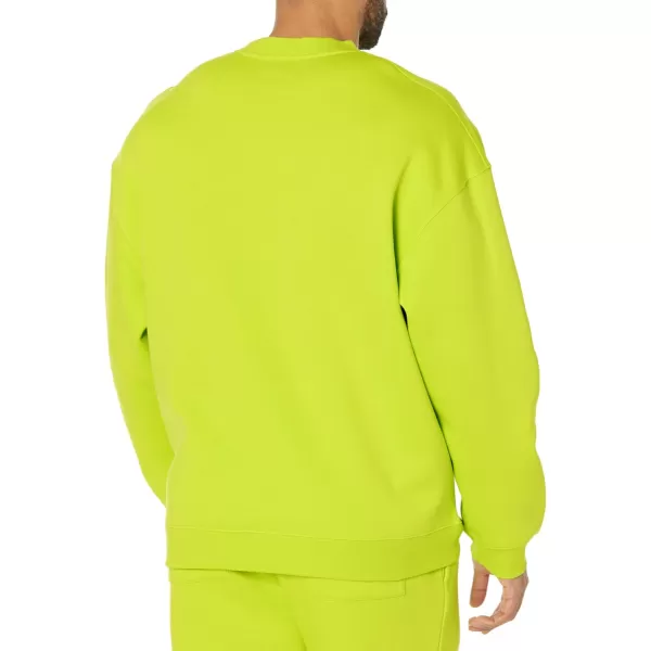 imageAmazon Essentials Mens OversizedFit Crewneck Sweatshirt Available in Big ampamp TallLime Green