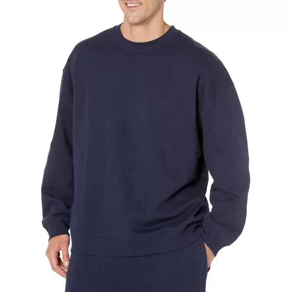 imageAmazon Essentials Mens OversizedFit Crewneck Sweatshirt Available in Big ampamp TallNavy