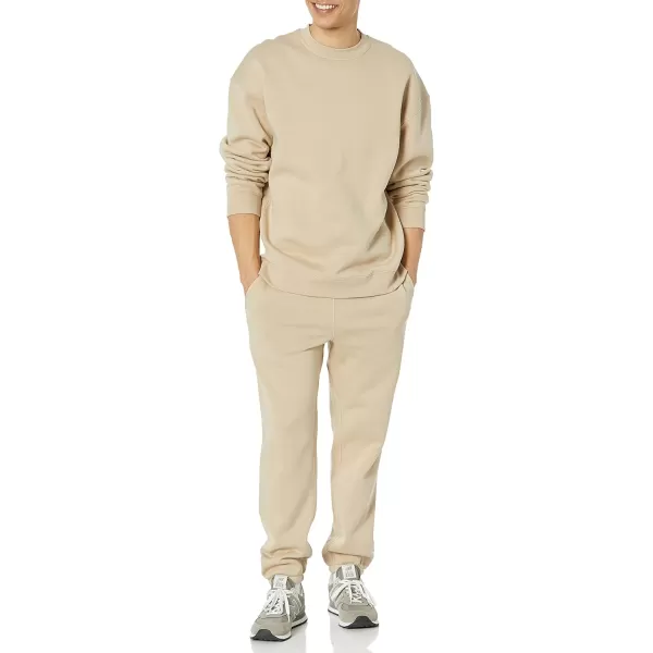 imageAmazon Essentials Mens OversizedFit Crewneck Sweatshirt Available in Big ampamp TallTan