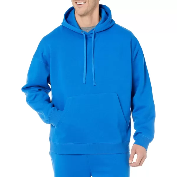 imageAmazon Essentials Mens OversizedFit Sweatshirt Hoodie Available in Big ampamp TallBright Blue