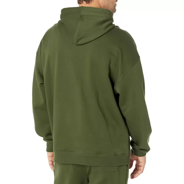 imageAmazon Essentials Mens OversizedFit Sweatshirt Hoodie Available in Big ampamp TallDark Olive