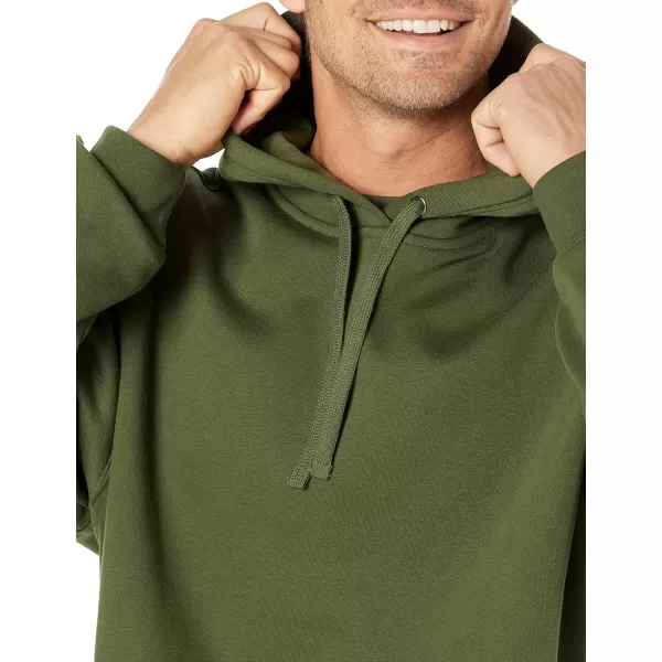 imageAmazon Essentials Mens OversizedFit Sweatshirt Hoodie Available in Big ampamp TallDark Olive