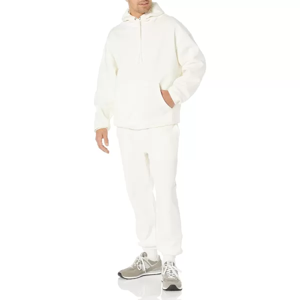 imageAmazon Essentials Mens OversizedFit Sweatshirt Hoodie Available in Big ampamp TallEggshell White