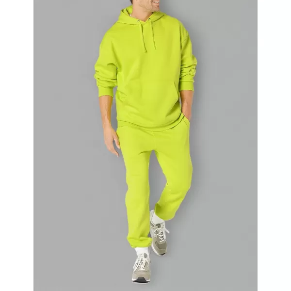 imageAmazon Essentials Mens OversizedFit Sweatshirt Hoodie Available in Big ampamp TallLime Green