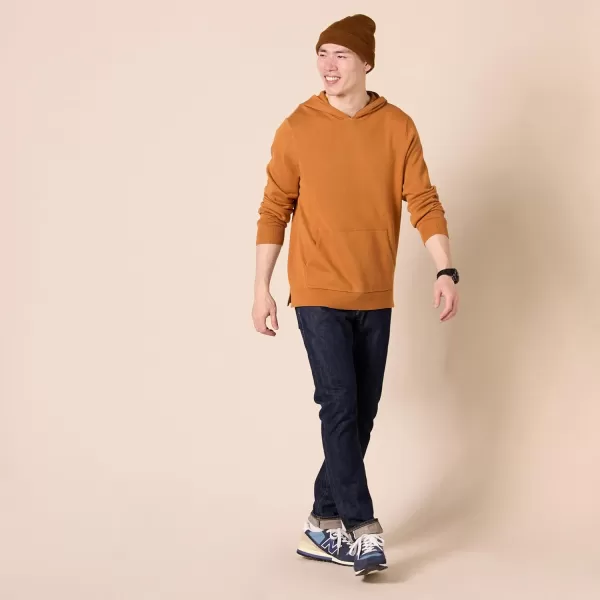 imageAmazon Essentials Mens RelaxedFit Hoodie SweaterCaramel