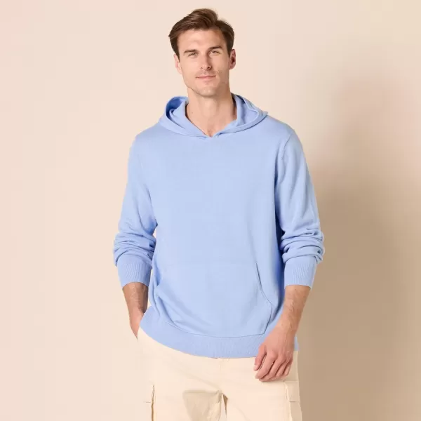 imageAmazon Essentials Mens RelaxedFit Hoodie SweaterPowder Blue