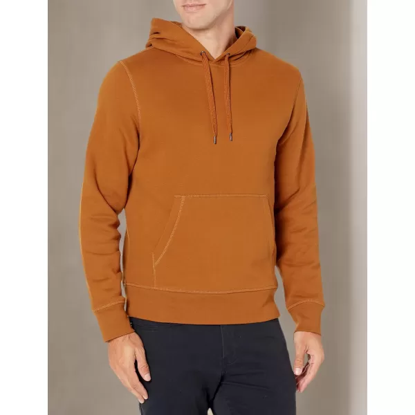 imageAmazon Essentials Mens Sweatshirt Hoodie Big ampamp Tall Options AvailableRust Orange