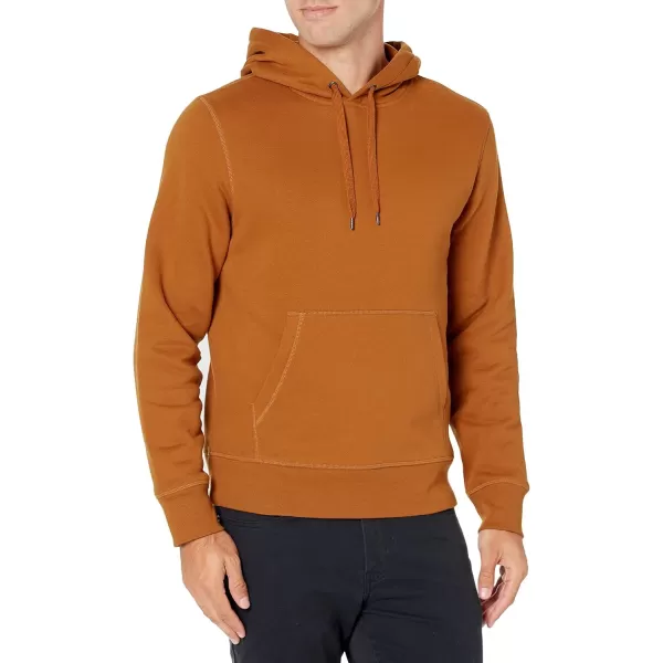 imageAmazon Essentials Mens Sweatshirt Hoodie Big ampamp Tall Options AvailableRust Orange