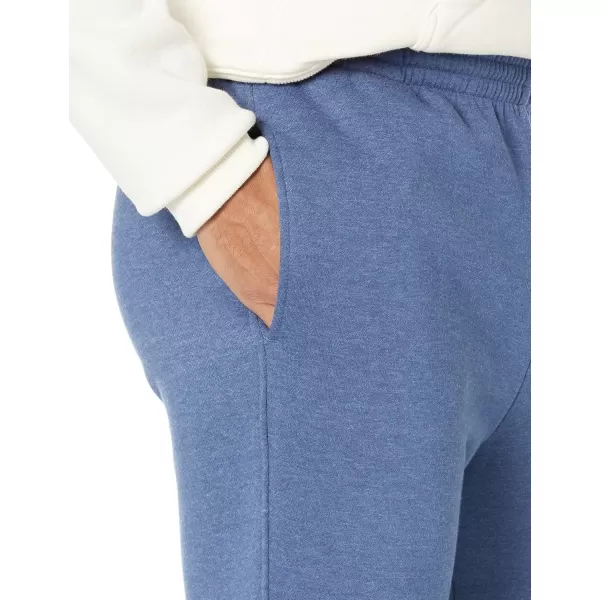 imageAmazon Essentials Sweatpants for Men Fleece Closed Bottom Available in Big and TallBlue Heather