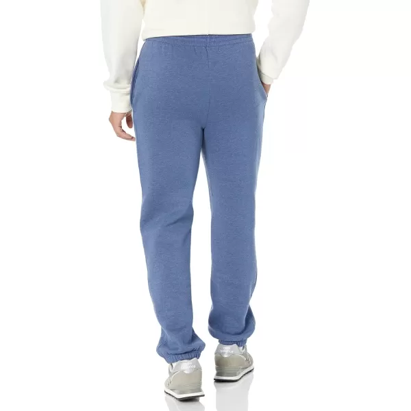 imageAmazon Essentials Sweatpants for Men Fleece Closed Bottom Available in Big and TallBlue Heather