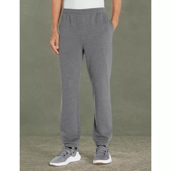 imageAmazon Essentials Sweatpants for Men Fleece Closed Bottom Available in Big and TallDark Grey Heather