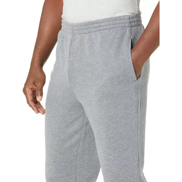 imageAmazon Essentials Sweatpants for Men Fleece Closed Bottom Available in Big and TallGrey Heather