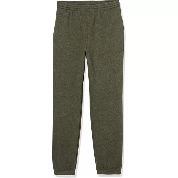 imageAmazon Essentials Sweatpants for Men Fleece Closed Bottom Available in Big and TallOlive Heather