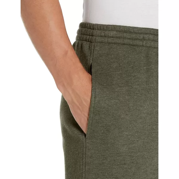 imageAmazon Essentials Sweatpants for Men Fleece Closed Bottom Available in Big and TallOlive Heather