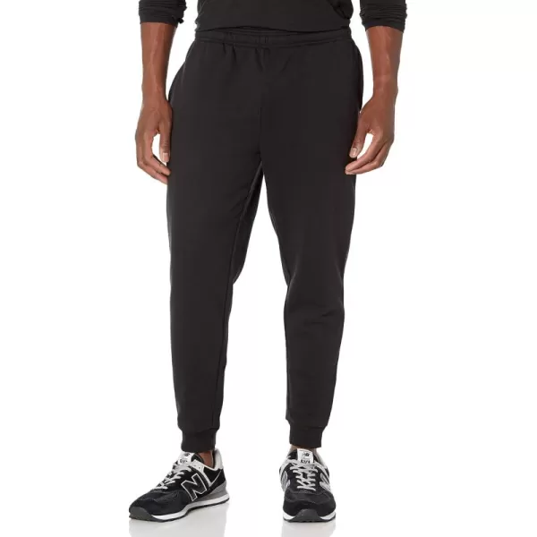 imageAmazon Essentials Mens Joggers Sweatpants Fleece Comfortable FitBlack