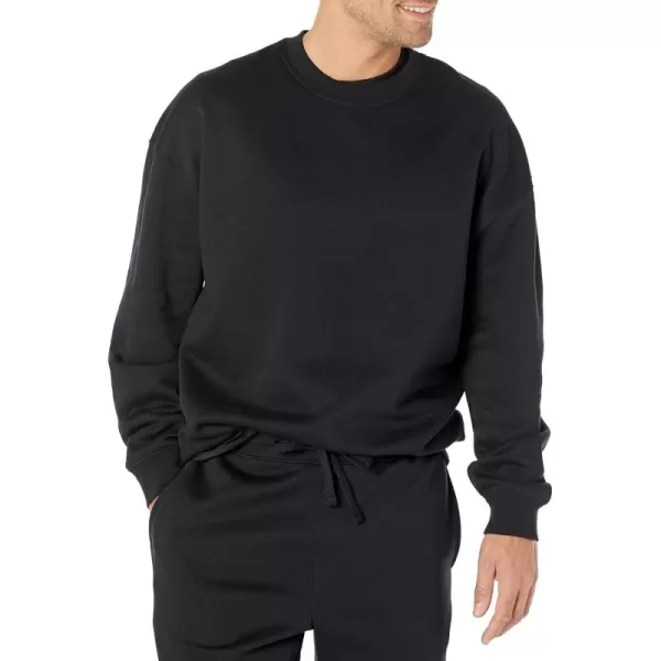 imageAmazon Essentials Mens OversizedFit Crewneck Sweatshirt Available in Big ampamp TallBlack