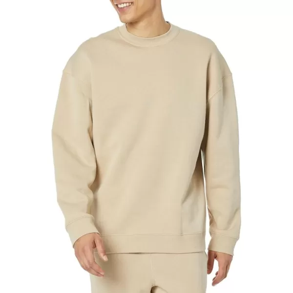 imageAmazon Essentials Mens OversizedFit Crewneck Sweatshirt Available in Big ampamp TallTan