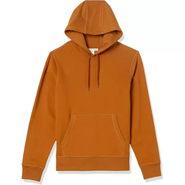 imageAmazon Essentials Mens Sweatshirt Hoodie Big ampamp Tall Options AvailableRust Orange