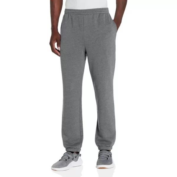 imageAmazon Essentials Sweatpants for Men Fleece Closed Bottom Available in Big and TallCharcoal Heather