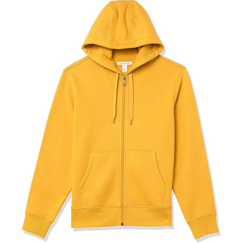 imageAmazon Essentials Mens FullZip Fleece Hoodie Available in Big ampamp TallGold