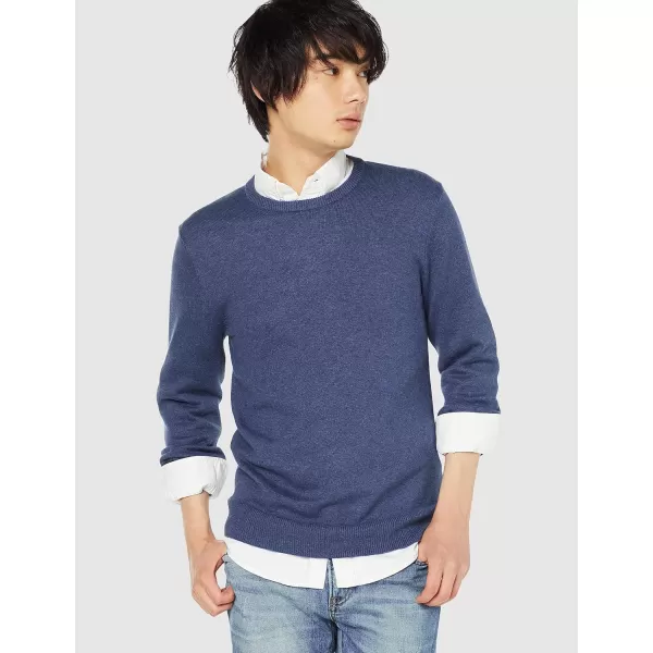 imageAmazon Essentials Mens Crewneck Sweater Available in Big ampamp TallBlue Heather