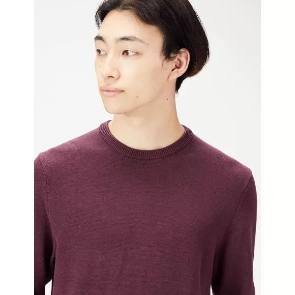 imageAmazon Essentials Mens Crewneck Sweater Available in Big ampamp TallBurgundy