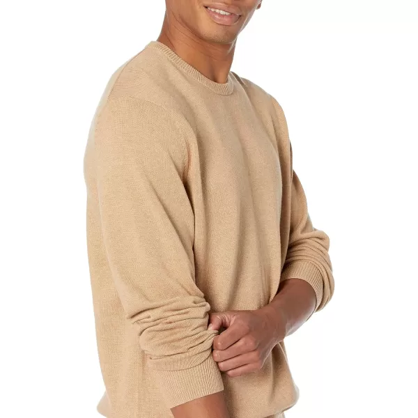 imageAmazon Essentials Mens Crewneck Sweater Available in Big ampamp TallCamel Heather