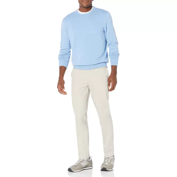 imageAmazon Essentials Mens Crewneck Sweater Available in Big ampamp TallLight Blue Heather