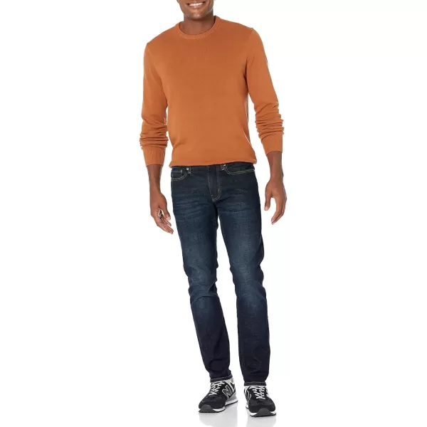 imageAmazon Essentials Mens Crewneck Sweater Available in Big ampamp TallRust