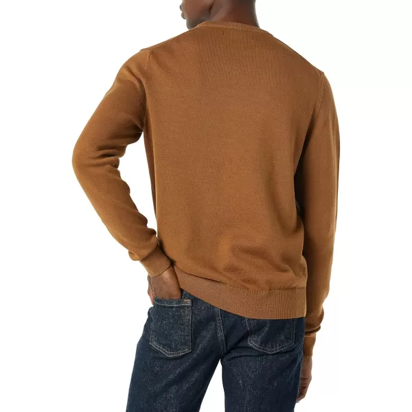 imageAmazon Essentials Mens Crewneck Sweater Available in Big ampamp TallToffee Brown