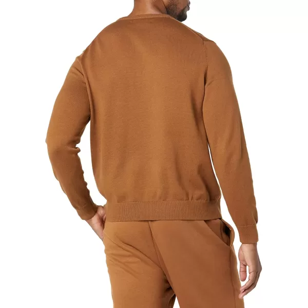 imageAmazon Essentials Mens Crewneck Sweater Available in Big ampamp TallToffee Brown