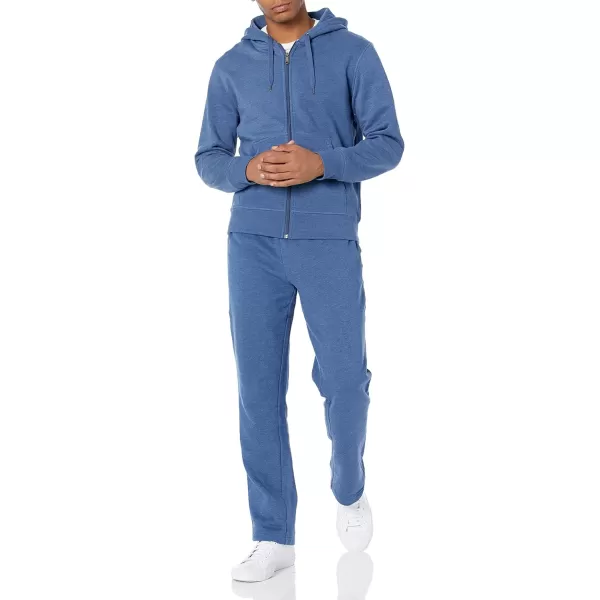 imageAmazon Essentials Mens Fleece Open Bottom Sweatpant Available in Big ampamp TallBlue Heather