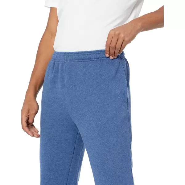 imageAmazon Essentials Mens Fleece Open Bottom Sweatpant Available in Big ampamp TallBlue Heather