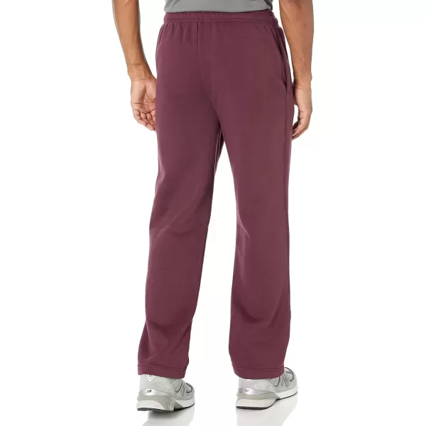 imageAmazon Essentials Mens Fleece Open Bottom Sweatpant Available in Big ampamp TallBurgundy