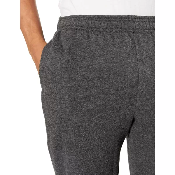 imageAmazon Essentials Mens Fleece Open Bottom Sweatpant Available in Big ampamp TallCharcoal Heather