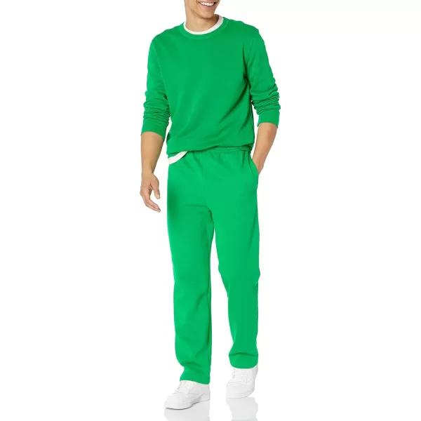 imageAmazon Essentials Mens Fleece Open Bottom Sweatpant Available in Big ampamp TallGreen