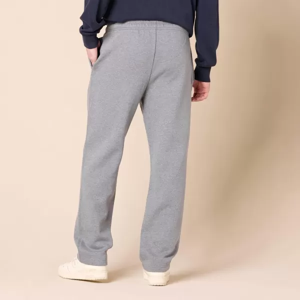 imageAmazon Essentials Mens Fleece Open Bottom Sweatpant Available in Big ampamp TallLight Grey Heather