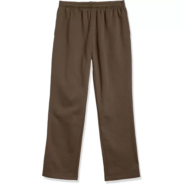 imageAmazon Essentials Mens Fleece Open Bottom Sweatpant Available in Big ampamp TallMedium Brown