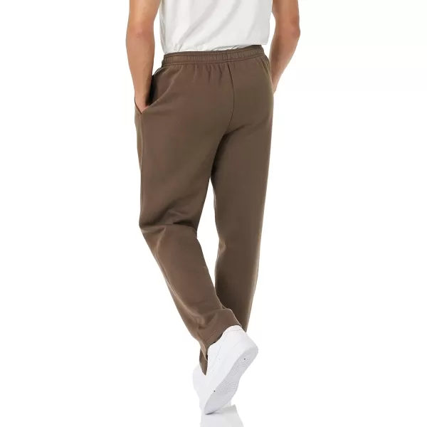 imageAmazon Essentials Mens Fleece Open Bottom Sweatpant Available in Big ampamp TallMedium Brown